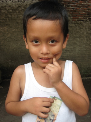 A little boy from the Compassion project