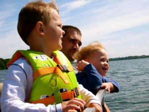 Jack, Nash, and Bryson take in the fresh air. 