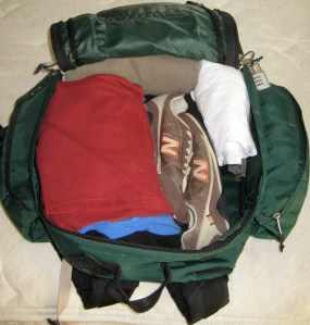 1 backpack. 10 days.